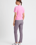 ROHNISCH Grace Ankle Trouser Mini Check Pink