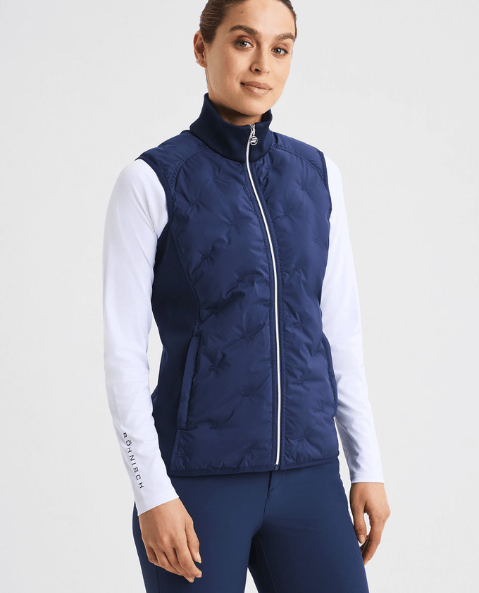 ROHNISCH Padded Windbreaker Vest Navy