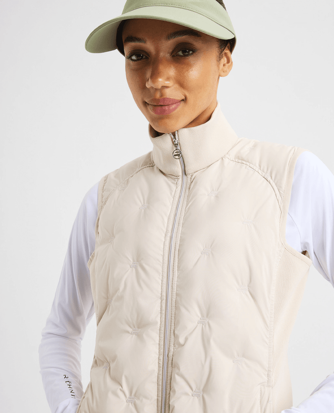 ROHNISCH Padded Windbreaker Vest Oatmeal