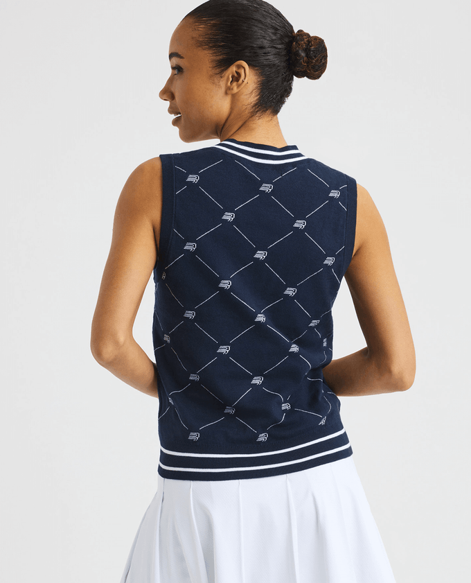 ROHNISCH R Logo Vest R Check Navy