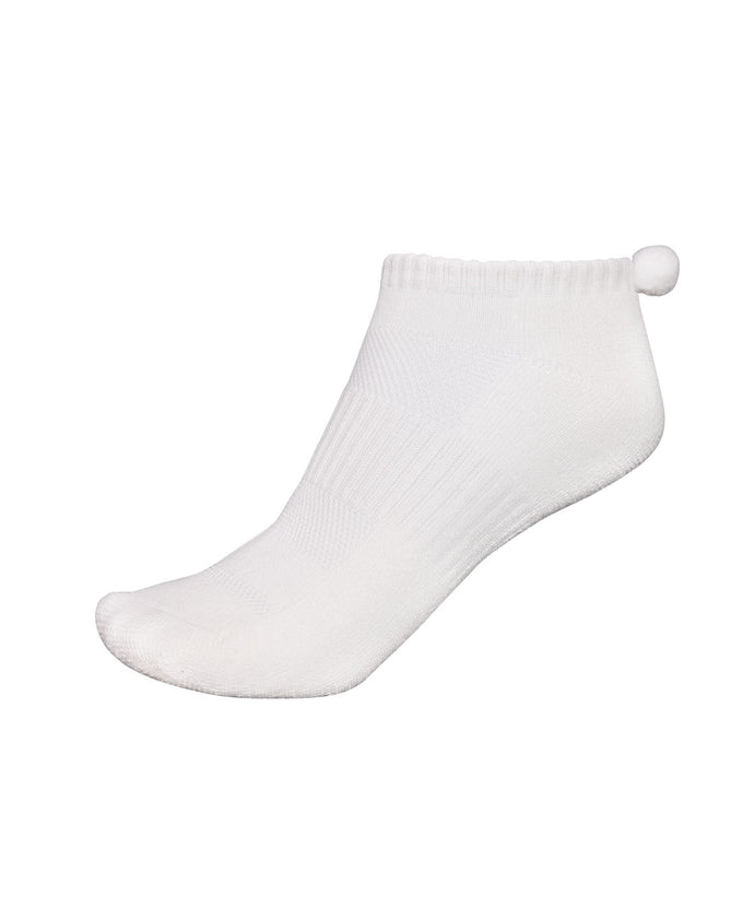 FootJoy ProDry Womens Pom-pom Socks Pair 11499 White