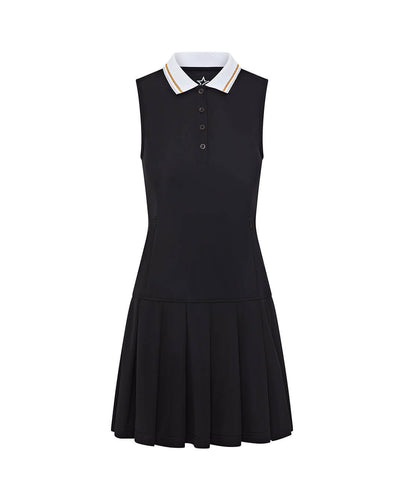 SWING OUT SISTER Paige Elite Pleat Dress Black