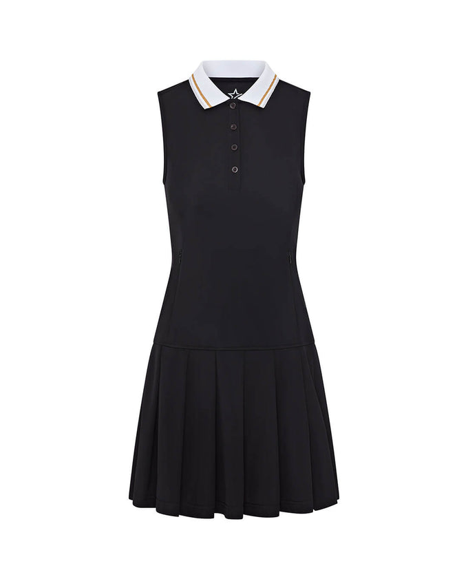 SWING OUT SISTER Paige Elite Pleat Dress Black