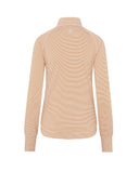 SWING OUT SISTER Lottie Elite Stripe 1/4 Zip Top Gold & White