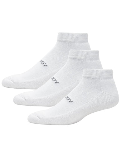 FootJoy ComfortSof Womens Sportlet Socks 3-Pair Pack 18320 White