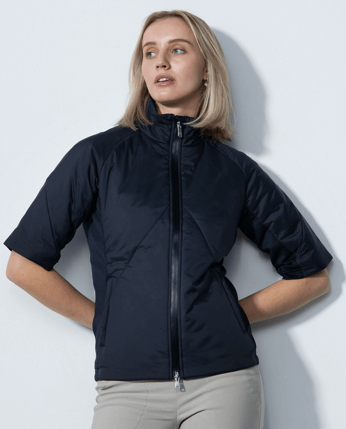 DAILY SPORTS Caen Short Sleeve Quilted Jacket 066 Navy