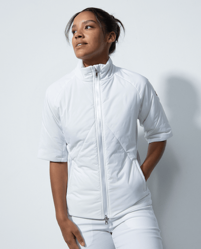 DAILY SPORTS Caen Short Sleeve Quilted Jacket 066 White