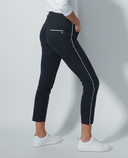 DAILY SPORTS Glam Ankle Pants 27.5" 028 Black/Beige