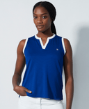 DAILY SPORTS Massy Loose Sleeveless Polo 106 Power Blue