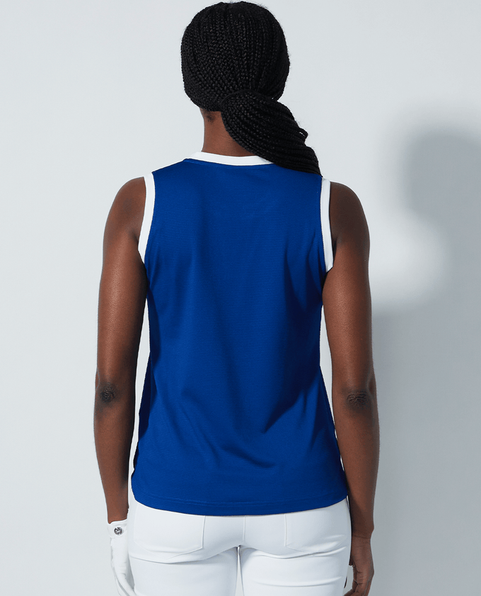 DAILY SPORTS Massy Loose Sleeveless Polo 106 Power Blue