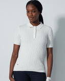 DAILY SPORTS Madelene Cashmere Knitted Polo 273 White