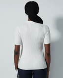 DAILY SPORTS Madelene Cashmere Knitted Polo 273 White