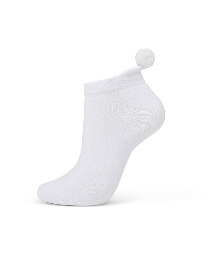 SWING OUT SISTER Core Pom Pom Socks White