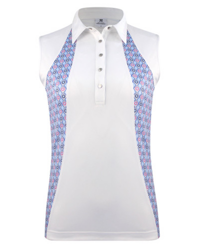 SIZE XS - DAILY SPORTS Sue Sleeveless Polo White