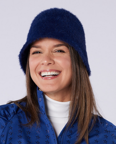 SWING OUT SISTER Bella Fur Bucket Hat True Navy