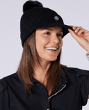 SWING OUT SISTER Polly Peak Bobble Hat Black