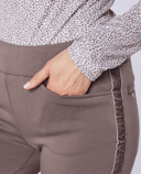 SWING OUT SISTER Amber Pull On Winter Trouser Short 29'' Walnut Whip
