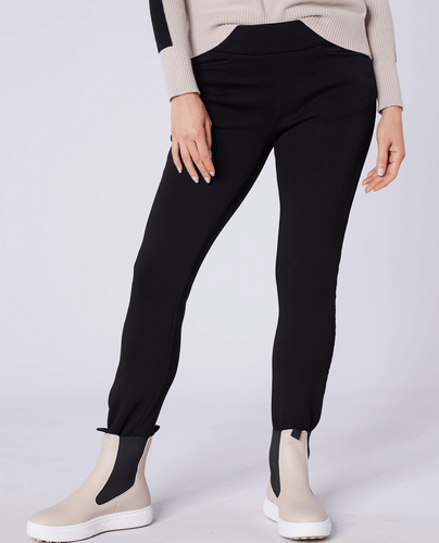 SWING OUT SISTER Amber Pull On Winter Trouser Extra Short 27'' Pitch Black
