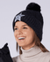 SWING OUT SISTER Jamine Fur Bobble Hat Pitch Black