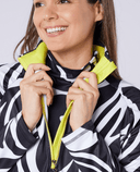 SWING OUT SISTER Valentina 1/4 zip Mid Layer Lynx Lime