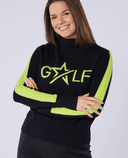 SWING OUT SISTER Sabrina Golf Sweater Pitch Black
