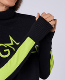 SWING OUT SISTER Sabrina Golf Sweater Pitch Black