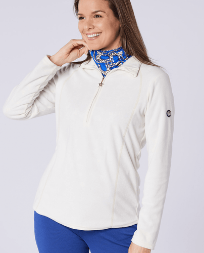 SWING OUT SISTER Frankie 1/4 Zip Fleece Winter White