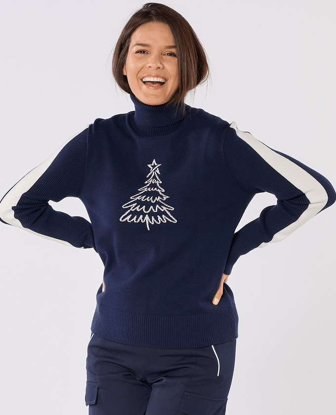 SWING OUT SISTER Icon Christmas Sweater Navy