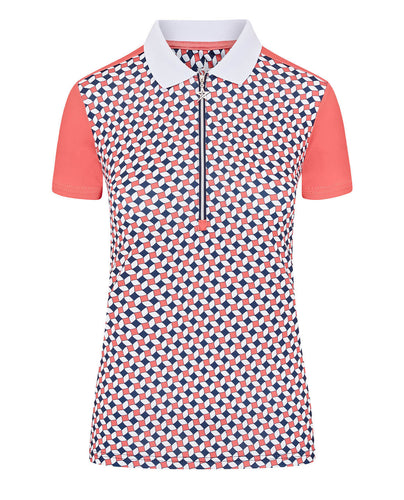 SWING OUT SISTER Beth Pattern Cap Sleeve Polo Jumping Beans