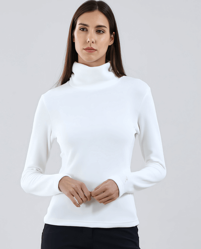 CHERVO Traffic Thermal Fleece Turtleneck Winter White