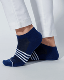 DAILY SPORTS Air Socks 532 2-Pack Navy/White