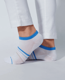 DAILY SPORTS Air Socks 532 2-Pack Navy/White
