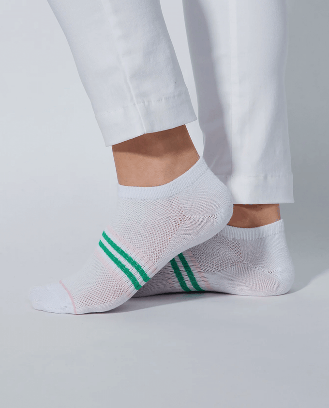 DAILY SPORTS Air Socks 532 2-Pack Beige/White
