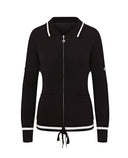 SWING OUT SISTER Seeker Cotton Cardigan Black/White