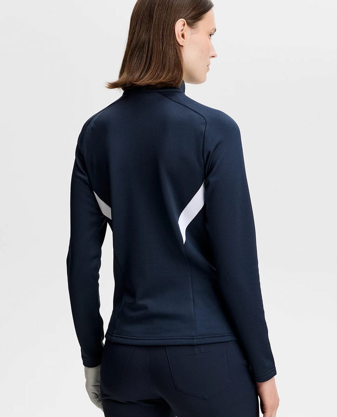 J.Lindeberg Selena Full Zip Mid Layer Navy