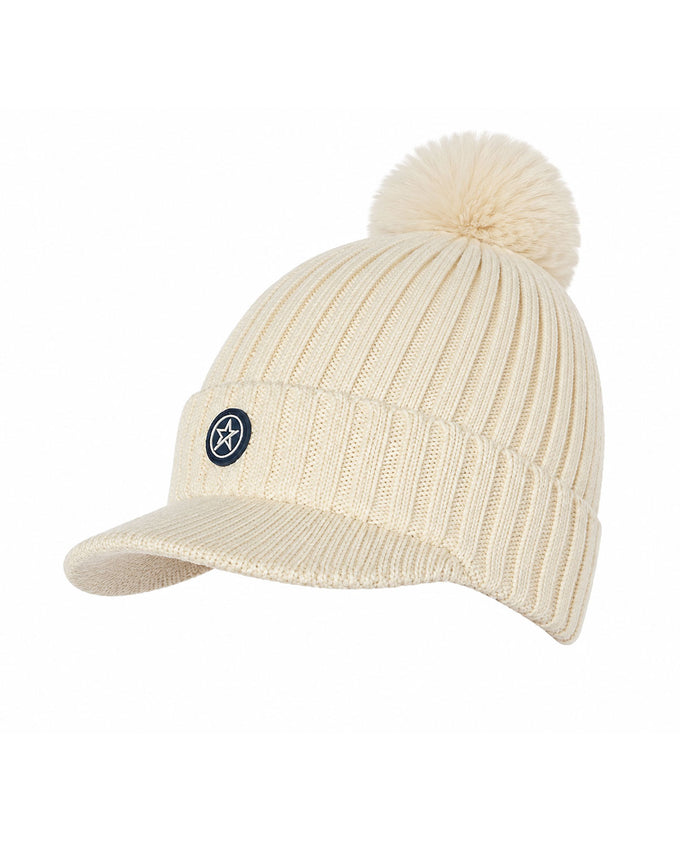 SWING OUT SISTER Polly Peak Bobble Hat Winter White