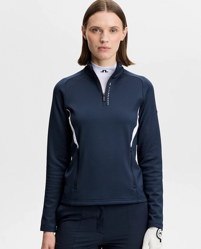 J.Lindeberg Selena Full Zip Mid Layer Navy