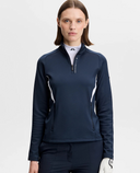 J.Lindeberg Selena Full Zip Mid Layer Navy