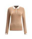 CHERVO Amarti Winter Brushed Long Sleeve Polo Pampas