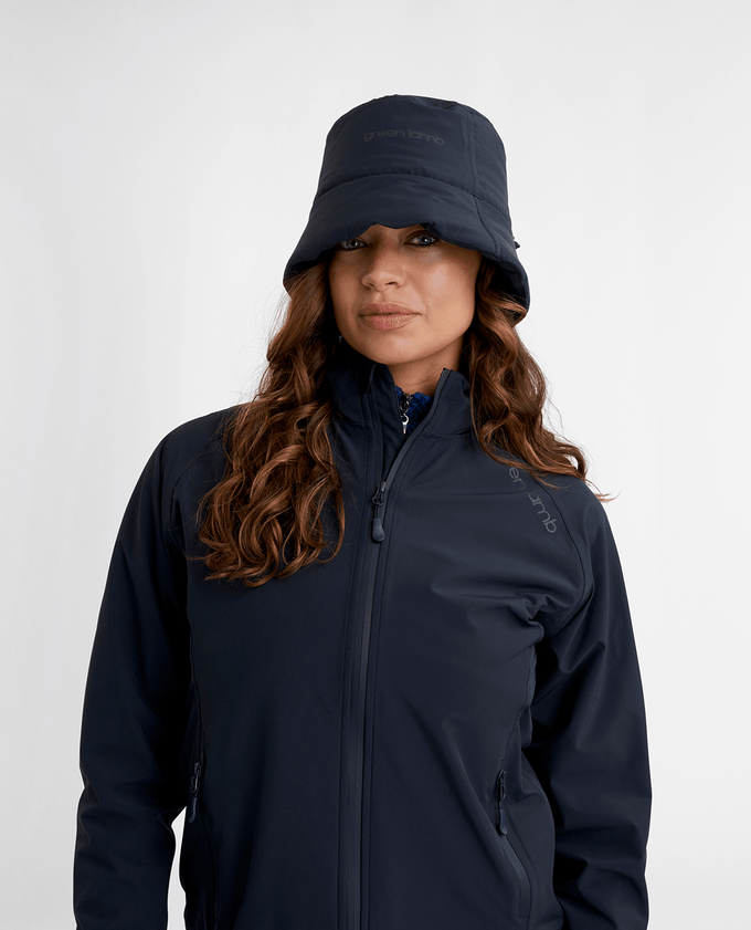 GREEN LAMB Krizia Waterproof Padded Bucket Hat Navy