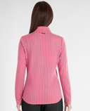 GREEN LAMB Kit Jacquard Zip Neck Top 986 Pebble Blush