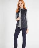 GREEN LAMB Krina Quilted Vest 996 Navy Reflective Print