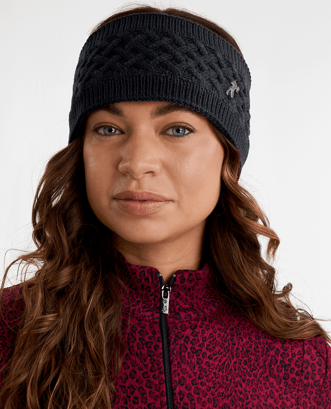 GREEN LAMB Kensington Fleece Lined Headband Black