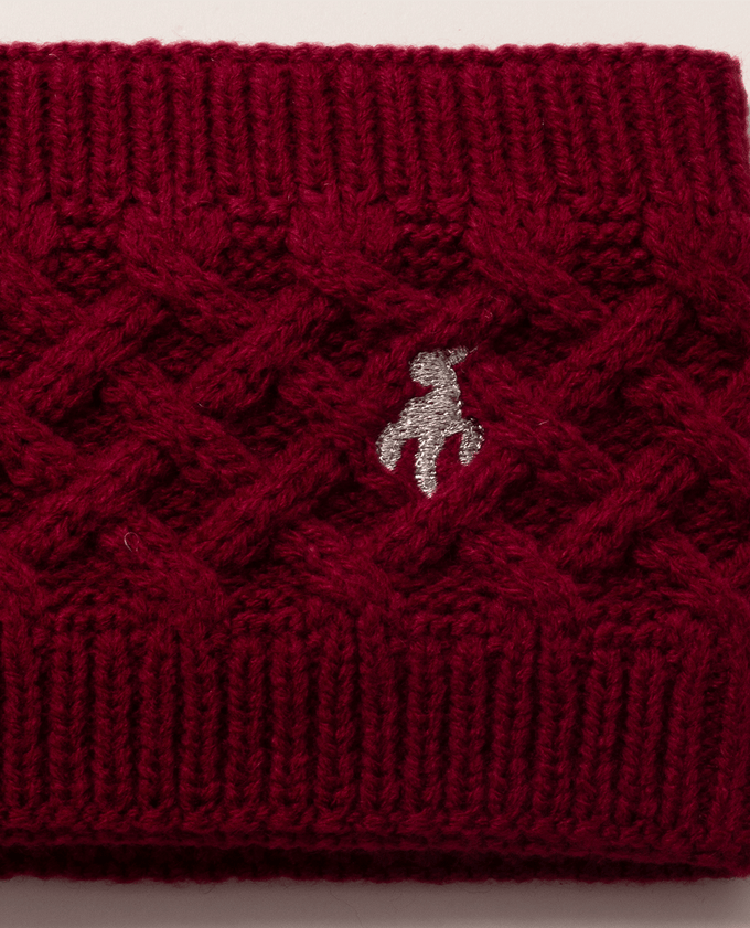 GREEN LAMB Kensington Fleece Lined Headband Deep Beet