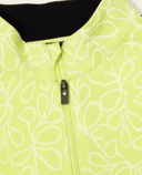 GREEN LAMB Mae Printed Zip Neck 046 Soft Lime