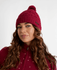 GREEN LAMB Marybeth Fleece Lined Trellis Hat Deep Beet