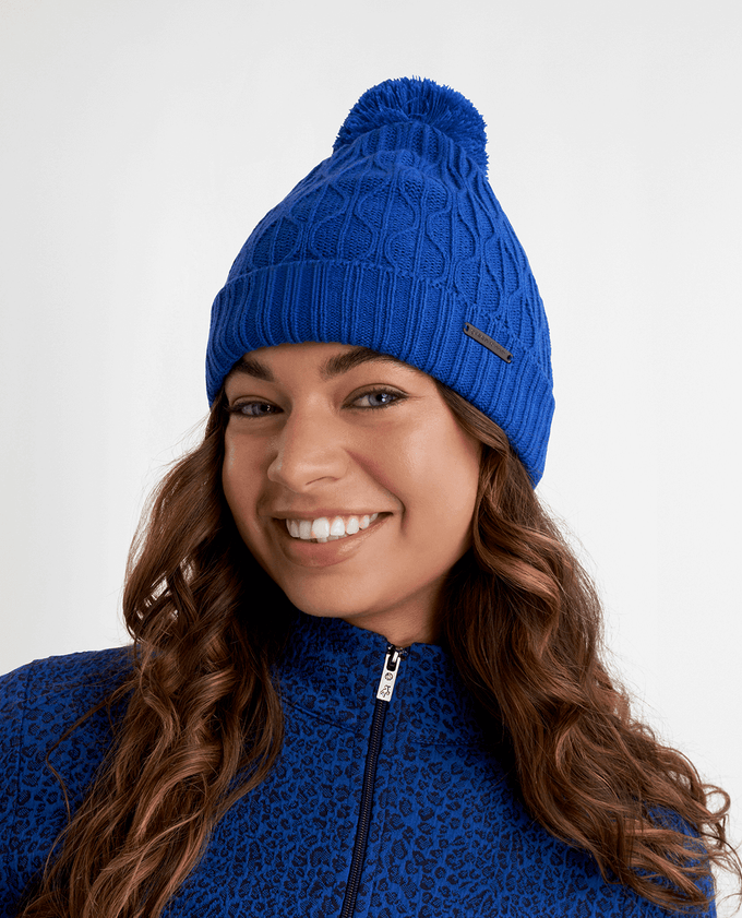 GREEN LAMB Marybeth Fleece Lined Trellis Hat Electric Blue