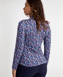 GREEN LAMB Elena Printed Long Sleeve 1/4 Zip Top 093 Floral Print