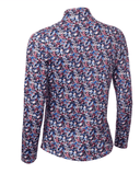 GREEN LAMB Elena Printed Long Sleeve 1/4 Zip Top 093 Floral Print