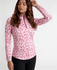 GREEN LAMB Elena Printed Long Sleeve 1/4 Zip Top 093 Sonic Print